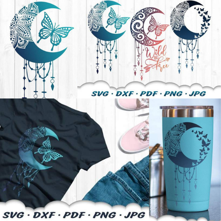 Mandala Butterfly Dreamcatcher SVG Bundle