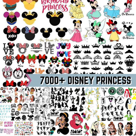 7000+ DISNEY PRINCESS SVG BUNDLE