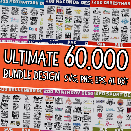 60000 Ultimate SVG Bundle Design