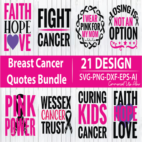 Breast Cancer Quotes Bundle Vol 2