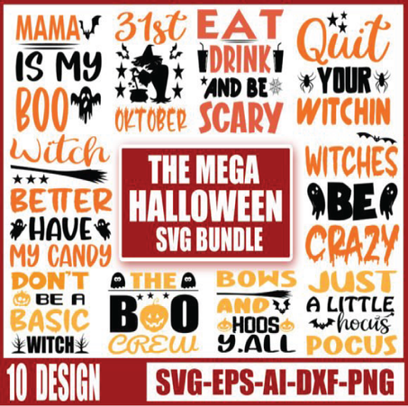 10 Halloween SVG Quotes Designs